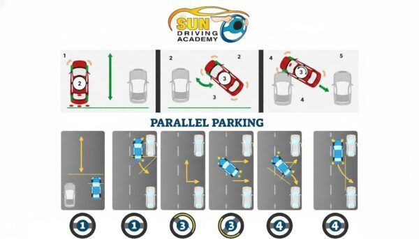 Parallel Parking Example How to Master Parallel Parking: Step-by-Step Guide by Sun Driving ...